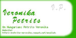 veronika petrits business card